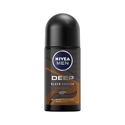 Nivea Roll-On Men -Deep Espresso 50 Ml, 12/cs.