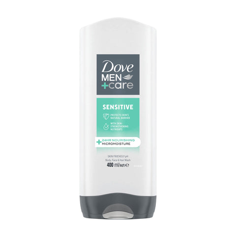 Dove Body Wash Men -Sensitive 400 Ml, 12/cs.
