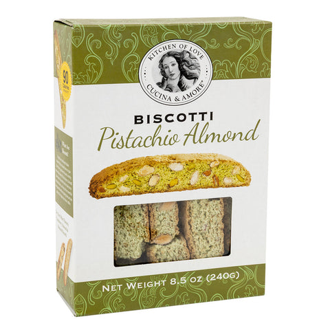 Cucina & Amore Pistachio & Almond Biscotti 8.5 Oz, 6/cs. EXP: 02/01/2028