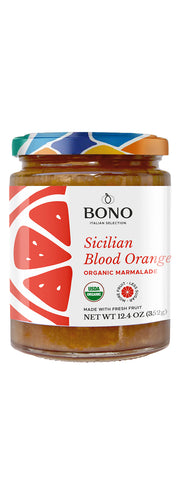 Bono Organic Sicilian Marmalade -Blood Orange 12.4 Oz, 6/cs.  EXP: 9/3/2028