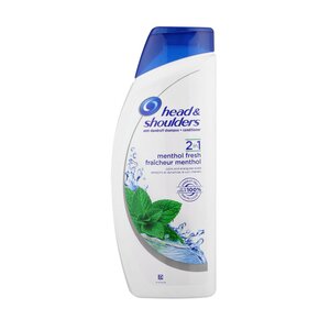 H & S Shampoo -2 IN 1 Menthol Refresh 600 Ml (20.29 Oz), 6/cs.