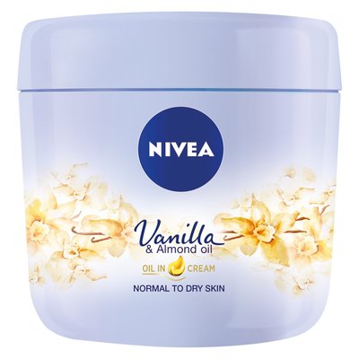 Nivea Body Cream -Vanilla and Almond Oil 400 Ml, 12/cs.