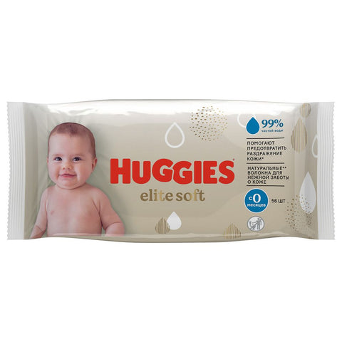 Huggies Baby Wipes - Elite Soft 56 Ct, 10/cs.