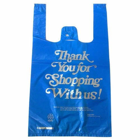 08T Non-Woven T-Shirt Bag -Blue 560/cs.
