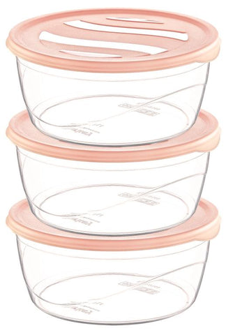 3 Pk. Plastic Charisma Storage Box 1.2 LT 24/cs.