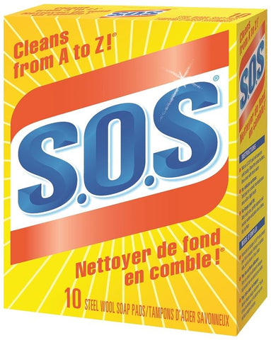 SOS Soap Pads 10 Ct, 6/cs.