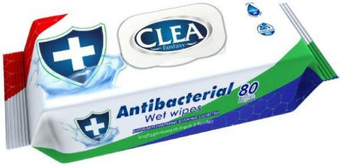 Clea Fantasy Antibacterial Wipes 80 CT, 24/cs.