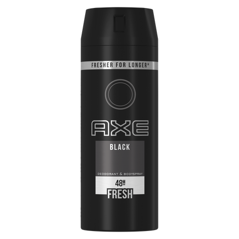 Axe Body Spray Black 150 Ml, 6/cs.