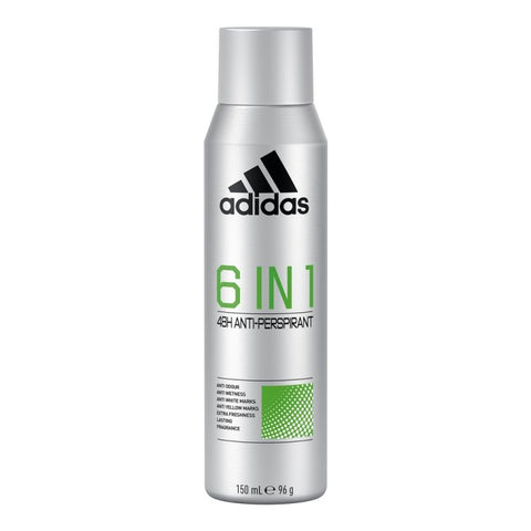 Adidas Body Spray Men 6 IN 1 150 Ml, 12/cs.
