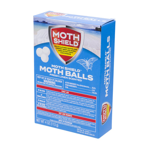 Moth Shield Balls Fresh Linen 4 Oz, 24/cs.