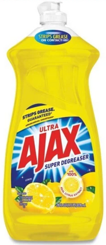 Ajax Dish Liquid Lemon Super Degreaser 28 Oz, 9/cs.