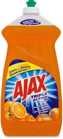 Ajax Dish Liquid Triple Action Orange 52 Oz, 6/cs.