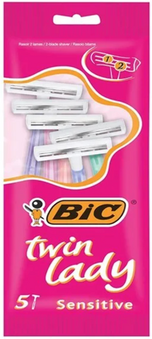 Bic Razor Twin Lady 5 Ct, 20/cs.