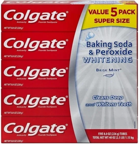 Colgate Toothpaste Baking Soda 5 Pk, 8 Oz, 8/cs.