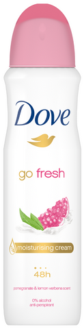 Dove Body Spray Women Pomegranate & Lemon 150 Ml, 6/cs.
