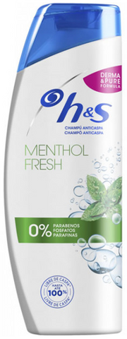 H & S Shampoo Menthol Fresh 360 Ml, 6/cs.