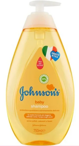 Johnson Baby Shampoo Original w/Pump 750 Ml, 12/cs.