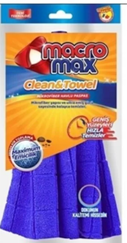 Macro Max Clean & Towel Microfiber Towel Mop 12/cs.