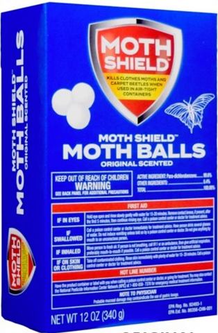 Moth Shield Balls 12 Oz, 12/cs.