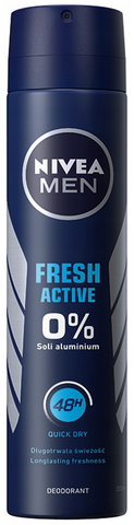 Nivea Body Spray Men Fresh Active 200 Ml, 12/cs.