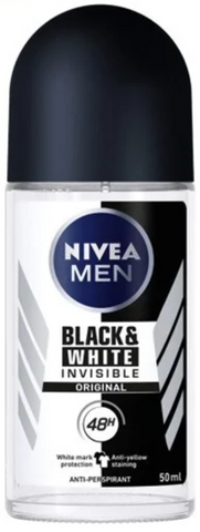 Nivea Roll On Men Invisible 50 Ml, 12/cs.