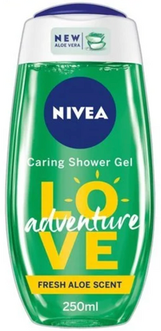 Nivea Shower Gel Love Adventure 250 Ml, 24/cs.