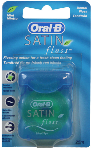 OralB Dental Floss Satin 25 M, 12/cs.