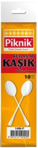 Piknik Plastic Spoons 10 CT, 90/cs.