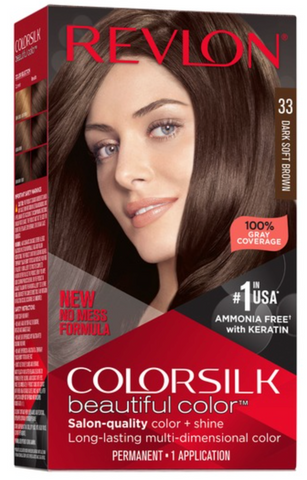 Revlon Colorsilk #33 Dark Soft Brown 12/cs.