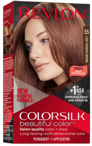 Revlon Colorsilk #55 Light Reddish Brown 12/cs.