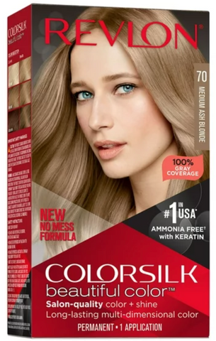 Revlon Colorsilk #70 Medium Ash Brown 12/cs.