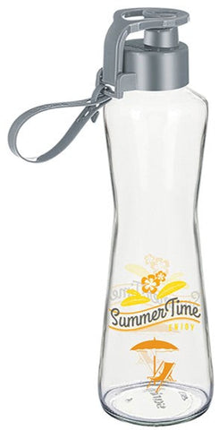 Glass Decorated Water Bottle 0.75 LT (25.3 Oz), 12/cs.