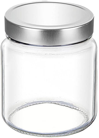 Glass Jar w/Metal Lid 1 LT (33.8 Oz), 12/cs.