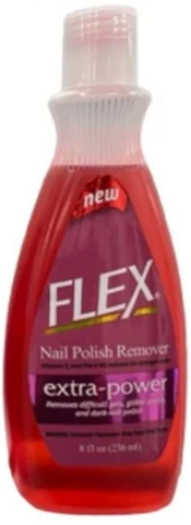 Flex Nail Polish Remover Extra Power 8 Oz, 12/cs