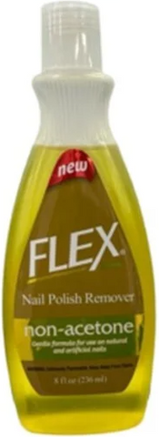 Flex Nail Polish Remover Non Acetone 8 Oz, 12/cs