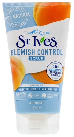 St. Ives Scrub Blemish Control Apricot 150 Ml, 6/cs