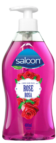 Saloon Liquid Soap Rose 400 Ml, 12/cs.