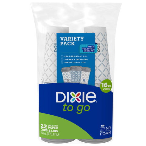 Dixie To Go Paper Cups 22 Ct, 6/cs