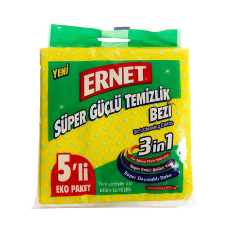 Ernet Super Absorbent Cleaning Cloths 3 CT, 24/cs.****503E****