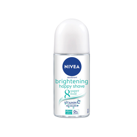 Nivea Roll On Women Brightening Happy Shave 50 Ml, 12/cs.