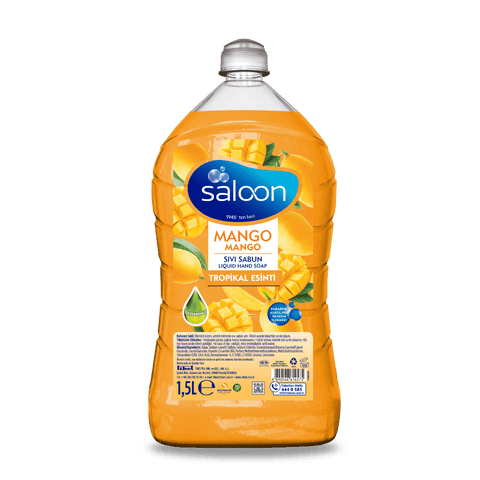 Saloon Liquid Soap Mango 1.5 LT, 8/cs.