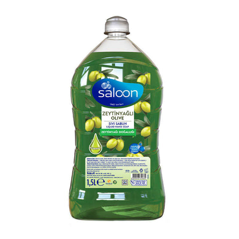 Saloon Liquid Soap Olive Oil 1.5 LT, 8/cs.